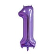 thumbnail image 1 of 40in Purple Foil Number Balloon - Perfect for Celebrations, 1 of 1