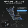 thumbnail image 5 of YRLLENSDAN,Gaming Chairs for Adults,Gaming Computer Chair,Gaming Chair with Massager,Gamer Chairs for Adults,Video Game Chairs,Adjustable,White, 5 of 7
