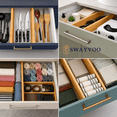 thumbnail image 7 of Swayvoo Expandable Bamboo Drawer Dividers – 4-Pack Adjustable Drawer Organizer Separators for Kitchen, Bedroom, Bathroom, Cabinet, Office & Dresser Storage (17–22", Natural), 7 of 7