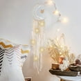 thumbnail image 6 of NWOKYZGH Boho Macrame Woven Wall Hanging, Crochet Crescent Moon Star Dreamcher with Long Tassel- Cotton Handmade Home Decor Decoration Art Craft for Bedroom Dorm Room with light string, 6 of 6