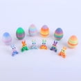 thumbnail image 3 of SHUWND 6PCS Set 3D Printed Bunny with Easter Egg, Mini Easter Eggs Fidget Toy 3D Articulated Crystal Bunny Eggs Mystery Egg Easter Basket Stuffers Surprise 3D Printed Animals Toy Set, 3 of 10