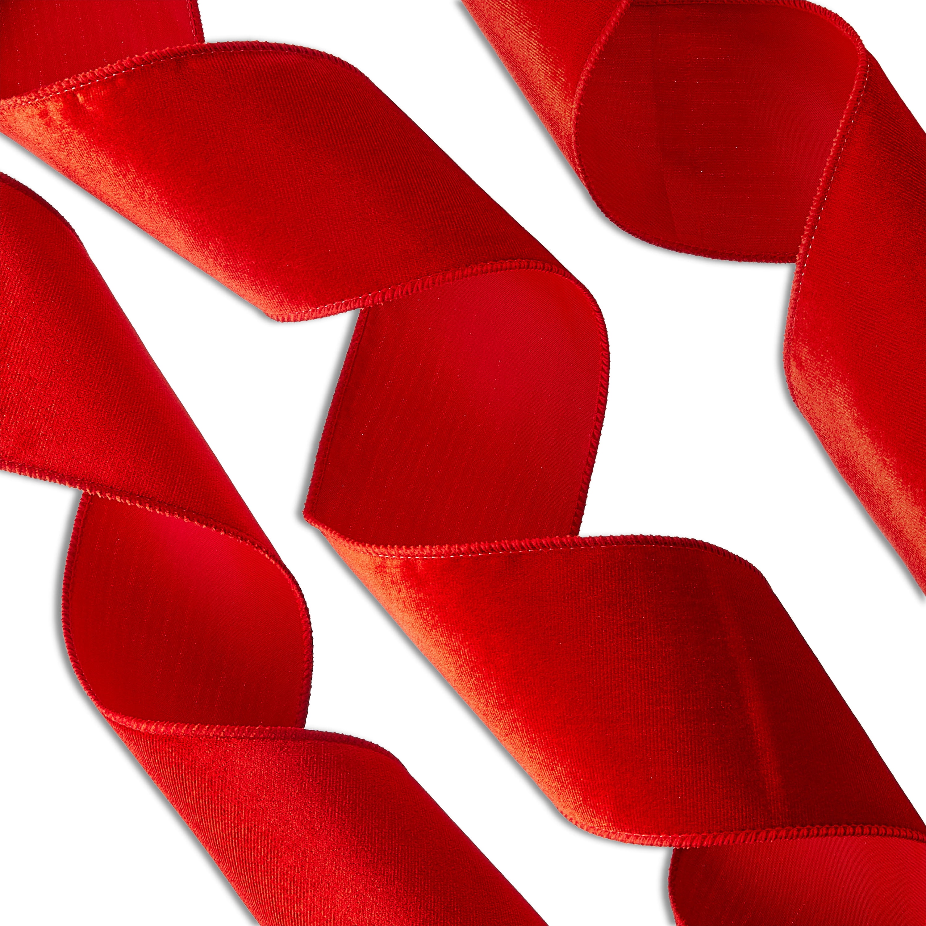 Red Velvet Christmas Ribbon, 3.5" x 30', by Holiday Time