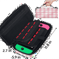 thumbnail image 3 of Herdesigns Pink Plaid Carrying Case for Nintendo Switch 2 with 20 Game Card Slots, Portable Travel Carry Case for Accessories and Console, 3 of 8