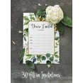 thumbnail image 4 of Inkdotpot Pack Of 30, You're Invited Invitations With Envelopes, Greenery Invites for Your Wedding, Bridal Shower, Baby Shower, Birthday Invites Fill-In Style 5 X 7 Inches, 4 of 5