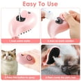 thumbnail image 3 of Cat Steamy Brush,3 In1 Steamy Cat Brush,Cat Brush for Shedding,Self Cleaning Steam Cat Brush,Cat Steamer Brush for Massage,Cat Hair Brush for Removing and Loosse Hair,Pink, 3 of 7