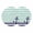 Aqua, variant on Anchor Red Round 13 Inch Placemats Set of 8, Modern Navy Blue White Striped Nautical HeatResistant Non Slip Place Mats for Dining Table, Wipeable Braided Kitchen Table Mats for Housewarming