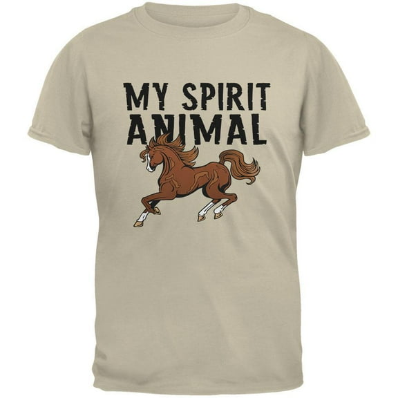 My Spirit Animal Horse Sand Youth T-Shirt - Large(14/16)