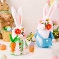thumbnail image 4 of Gnomos decoraciones de Pascua de Primavera YONGSHENG 2 uds Conejito de peluche Tomte escandinavo, 4 of 4