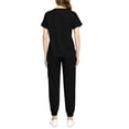 thumbnail image 6 of Trikvn Nursing Scrub Sets for Women Classic V-Neck Medical Uniforms Short Sleeve Top and Elastic Waist Jogger Pants Athletic Stretch Healthcare Apparel with Pockets, 6 of 6