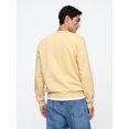 thumbnail image 3 of Sudadera GAP Logo Fleece Crew para hombre, color amarillo, talla 1 XS, 3 of 4