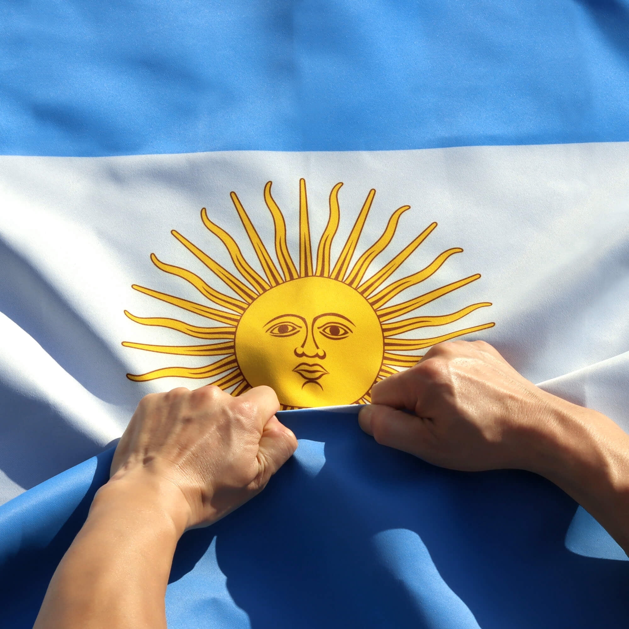 (2 pack) Anley Rip-Proof Double Sided 3-Ply Argentina Flag 3x5 Ft - Argentinian National Flags