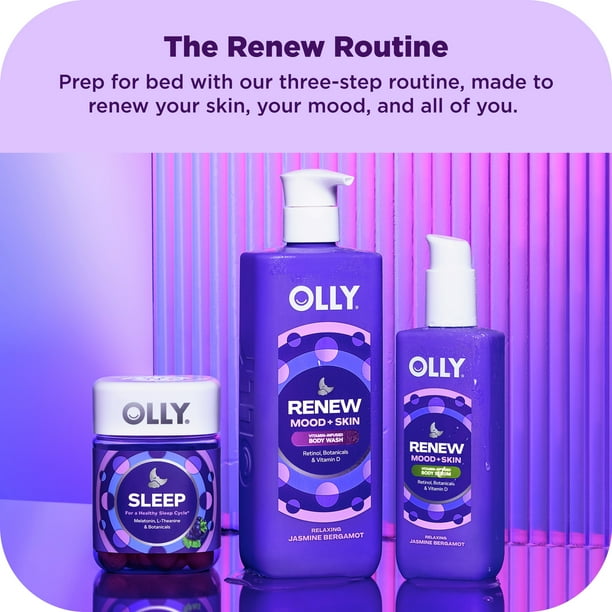 OLLY Renew Body Serum Lotion Repairs Skin Barrier & Soothe Stress