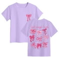 thumbnail image 3 of Gubotare Girl Shirts Girls' Short Sleeve Shirts Toddler Summer Top Kids' Clothes (Light Purple,Size 3-4 Years), 3 of 6