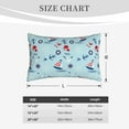 thumbnail image 4 of Pofeuu Sailboats Anchors Print Polyester Microfiber Plush Pillowcases, Super Soft and Cozy Pillow Case Covers with Envelop Closure（Pillow core not included）-16"x24", 4 of 6
