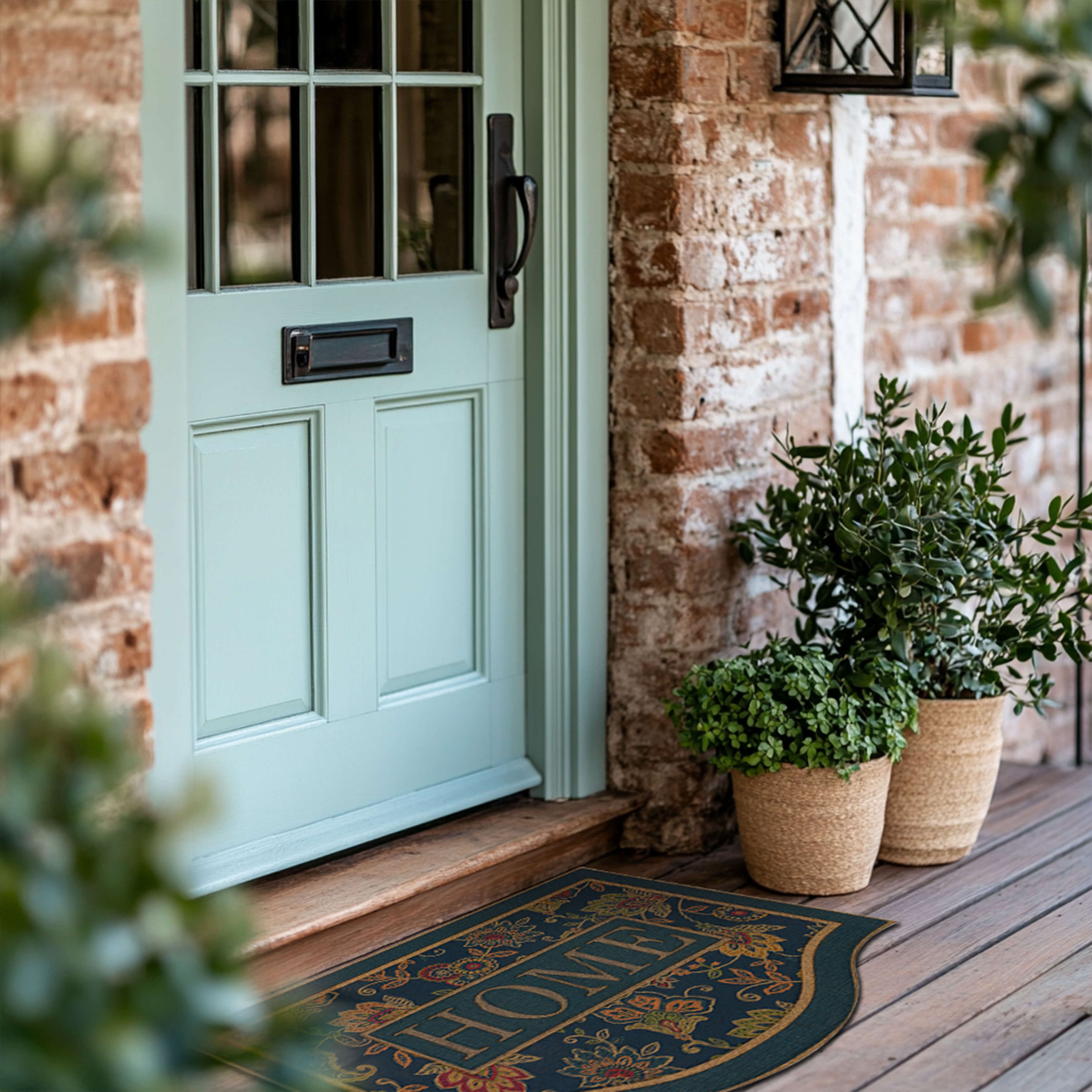 Mohawk Home We're Kind Of a Big Dill All Weather Low Pile Moisture Absorbant Doormat, Tan, 18" x 30"