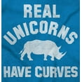 thumbnail image 2 of Real Unicorns Have Curves Rhinoceros Hoodie Sweatshirt Women Brisco Brands L, 2 of 6