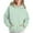 Light Green, variant on ZSQDM Gap Hoodie Women Women Solid Basic Letter Loose Hoodie Sweatshirt Long Sleeve Pocket Drop Shoulder Pullovers Top Sweaters for Teens Women Blending Sweatshirt （S）