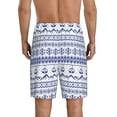 thumbnail image 5 of Cauagu Abstract Gondola Snowflake Print Pajama Bottoms for Men Sleep Pajama Shorts Elastic Waistband Sleep Pajama Short Men's PJ Shorts -XX-Large, 5 of 6