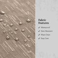 thumbnail image 3 of Elrene Home Fashions Continental Solid Texture - Servilletas De Comedor De Tela Resistente Al Agua Y A Las Manchas, Juego De 4, 17 X 17 Pulgadas, Color Topo, 3 of 5