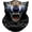 Wolf Open Mouth Big Blue Nose, variant on Bandana  Mask for Sun Dust Wind Protection for Men Women