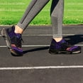 thumbnail image 5 of Simple Purple Ripple Breathable Sneakers Women Shoes Spring Light Flats Male Lace-up Walking Footwear, 5 of 8