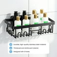 thumbnail image 4 of Torio Metal Wall Mount Adhesive Shower Caddy, Black, 6 Count, 4 of 7
