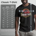 thumbnail image 5 of Men's Jurassic Park T Rex Logo Graphic Tee Black Large, 5 of 11