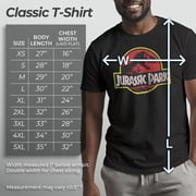 Mens Jurassic Park T Rex Logo Graphic Tee Black Large