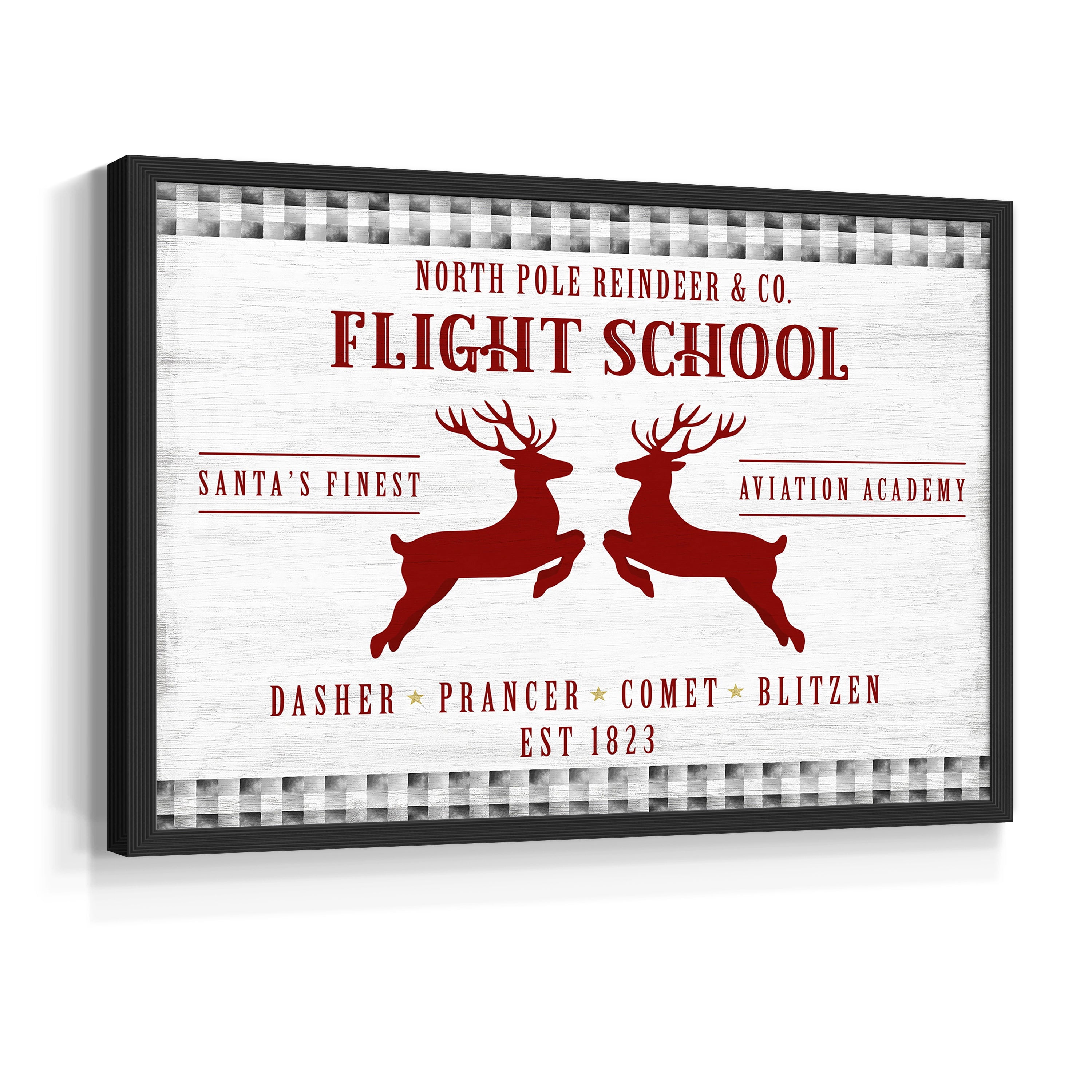 Flight School by Natalie Carpentieri - Restickable Framed Giclée Print
