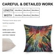 thumbnail image 2 of Pillow Cover Colorful Gradient Forest Decorative Square Pillowcase Cushion Case Nature Colorful Sky Stars Galaxy Throw Pillows 16"x16" for Couch Sofa Bed, 2 of 7