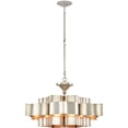 thumbnail image 4 of Silver Leaf Grand Lotus Silver Large Chandelier, 4 of 7
