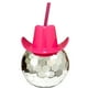 thumbnail image 4 of Vaso de fiesta sombrero de vaquero Cateissary mezclilla rojo rosa, 4 of 6
