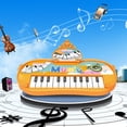 thumbnail image 2 of Orange Electronic Music Maker Keyboard Toy Sound Effects Learning Activity For Children, 2 of 8