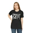 thumbnail image 5 of Finally 50 Women's 50th Birthday Shirt, 50th Birthday Wine t-Shirt, 5 of 12