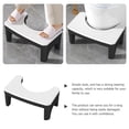 thumbnail image 3 of HINTRMENT Toilet Stool Footstool White Comfortable Toilet Position 1Pack, 3 of 8