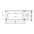 thumbnail image 5 of 2pcs Flat Guitar Humbucker Pickup Surround Rings for LP Guitar Gold, 5 of 5