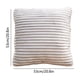 thumbnail image 3 of Funda de almohada de franela con cordón | Funda de cojín cuadrada de 53 x 53 cm | Tejido suave y transpirable | Lavable a máquina | Verde, rosa, café, gris y caqui, 3 of 6