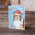 thumbnail image 2 of Christmas Lights Sheltie Greeting Cards and Envelopes Pack of 8, 2 of 2