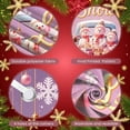 thumbnail image 4 of Pink Christmas Banner Snowman Pattern Winter Backdrop Gift Box Design Gold Stars Holiday Background for Christmas Party Home Decoration Winter Celebration, 4 of 9