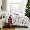 thumbnail image 2 of Southshore Fine Living, Inc. Christmas Comforter Queen Size with 2 Pillow Shams - White Christmas, 2 of 9