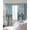 White Gray Green Gray, variant on Beach Seagull Blackout Curtains for Bedroom/Living Room, Thermal Insulated Kitchen Curtains, Birds Rustic Wood Watercolor Painted Grommet Darkening Window Treatment Drapes 52"x84"x2