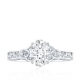 thumbnail image 4 of Vintage Style 1 Ct Diamond Engagement Ring - EF-VS Grade Lab Diamond Oval Ring, 10K White Gold, US 11.50, 4 of 8