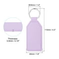 thumbnail image 2 of Uxcell Leather Keychain Blanks, 8 Pack PU Leather Key Fob with Key Rings, Purple, 2 of 6