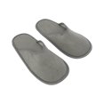 thumbnail image 2 of Unique Bargains 1Pair Disposable Slippers Foldable Closed Toe Hotel Slippers Light Gray, 2 of 5
