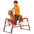 thumbnail image 2 of Rockin' Rider Lucky Talking Plush Spring Horse,Brown,40.00 X 24.00 X 38.00 Inches, 2 of 4
