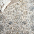 thumbnail image 6 of SAFAVIEH Valencia Maria Oriental Polyester Runner Rug, Ivory/Blue, 2' x 8', 6 of 8