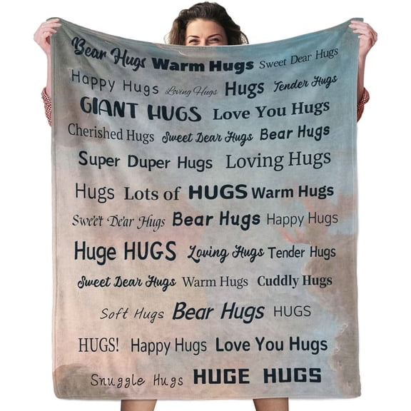 Healing Blanket Warm Hug Get Well Soon Gifts for Men Kids Breast Cancer Survivor Gifts for Women Comfort for Chemo Patients Soft Throw Fleece Blanket 60x50 in Home Bed Sofa Chairs