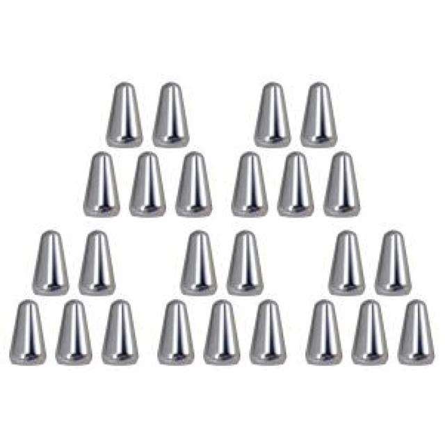 Perilla Interruptor 3/5 Vías para Guitarra 5 Uds. Punta Apta ST/TL (plateada)