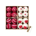 thumbnail image 3 of Yhmxh 16 Pcs Christmas Wool Felt Ornaments Handmade Wool Felt Hanging Ornament Balls String for Christmas Tree 1.18" Vintage Hanging Farmhouse Balls Decorations Xmas Tree Party Decors DIY Crafts, 3 of 7
