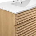thumbnail image 6 of Modway Render 36" MDF and Particleboard Bathroom Vanity in Oak/White, 6 of 8